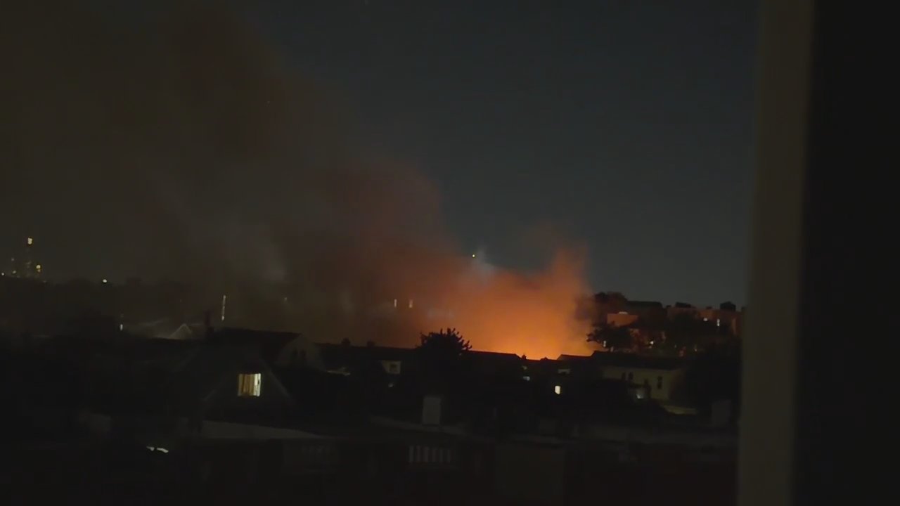An FDNY spokesperson could not confirm reports of an explosion, adding that the cause of the fire is under investigation. 