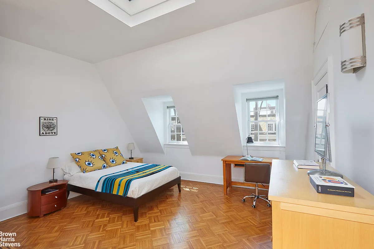 top floor bedroom with skylight