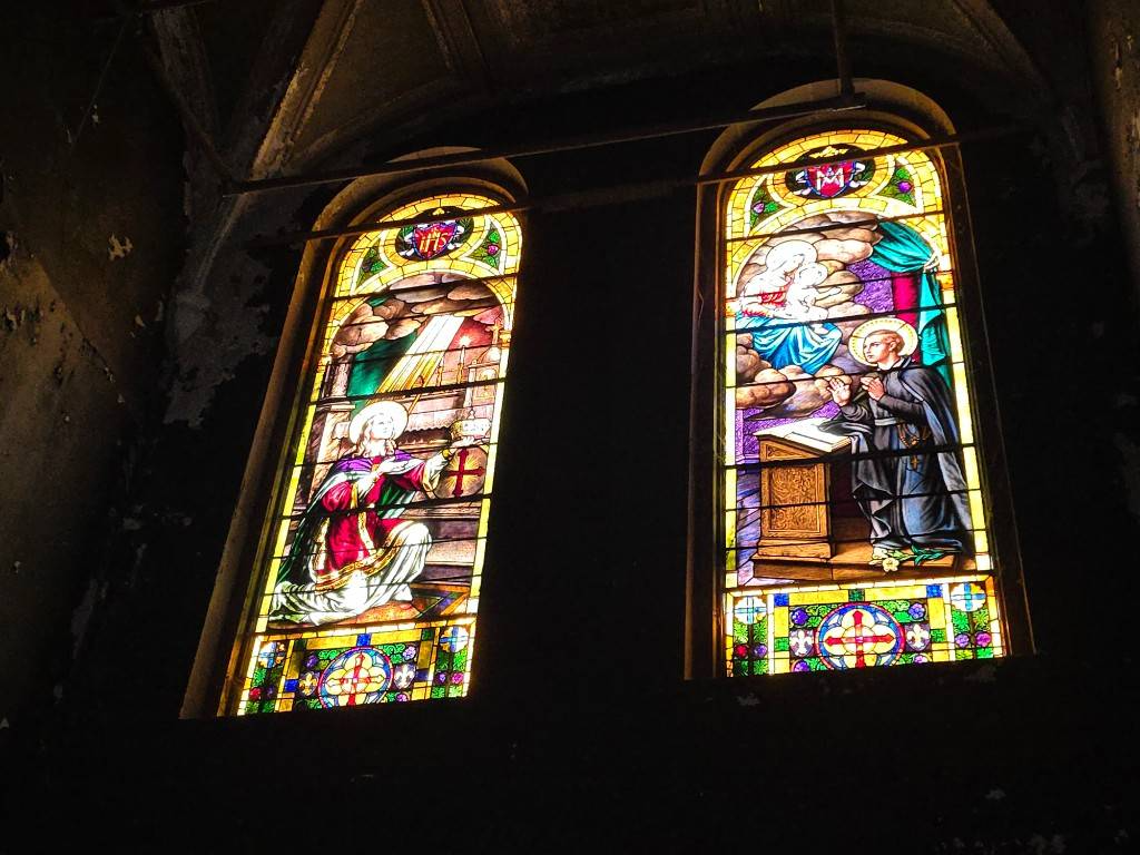 stained glass windows