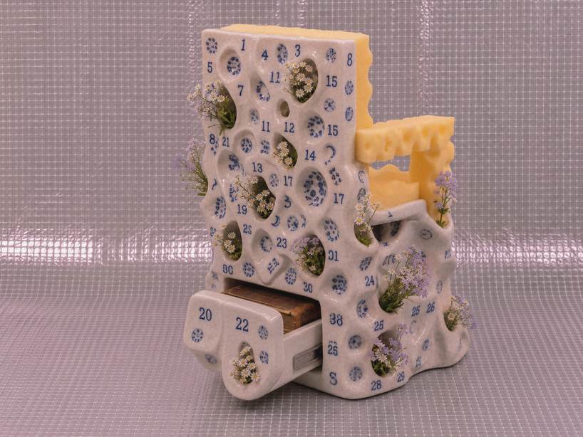 sculptural ceramic tile chairs transform into storage objects for a new york apartment - 6