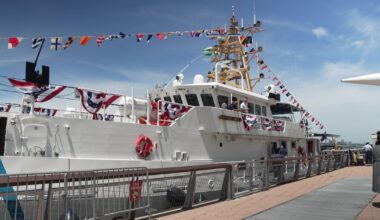 U.S. Coast Guard Cutter Vincent Danz commissioned in NYC in tribute to 9/11 hero