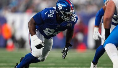 NY Giants release 4 players, including Elijah Chatman, before rookie minicamp