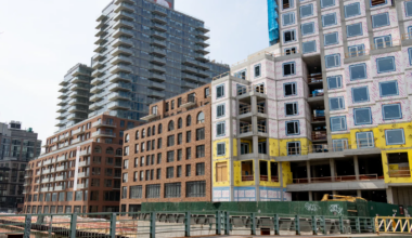 new buildings under construction along the Gowanus canal