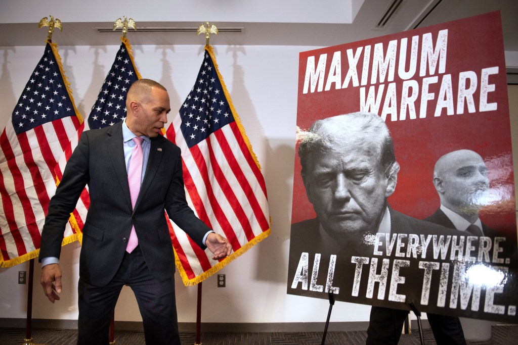 Trump said House Minority Speaker Hakeem Jeffries inspired the nickname.