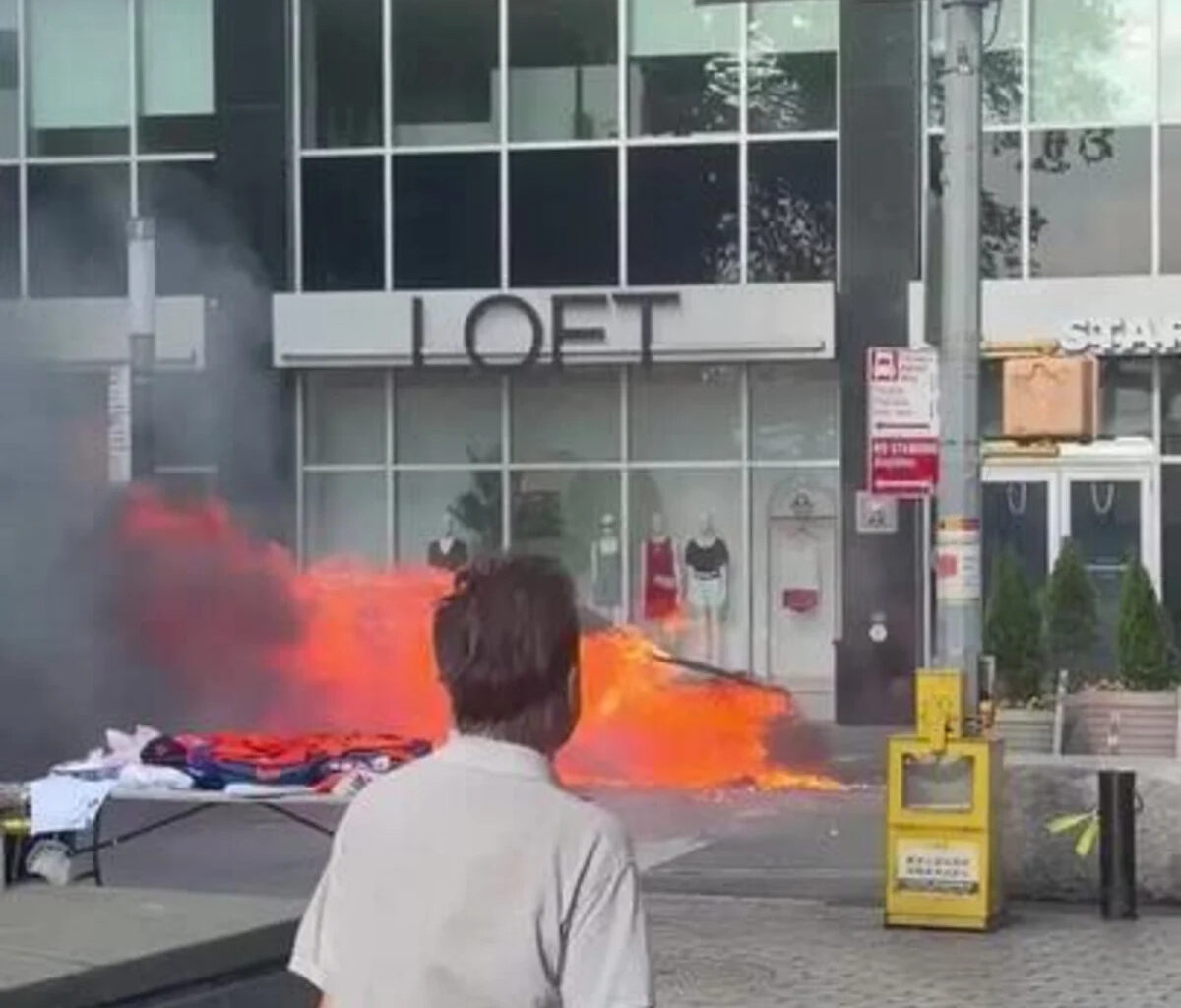 Explosions Pop From Flaming Car on Manhattan Street