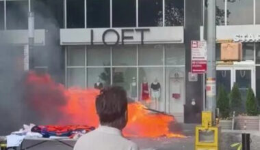 Explosions Pop From Flaming Car on Manhattan Street