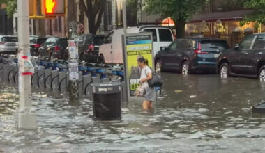 See it: knee-high flooding, blocked roads after NYC thunderstorms