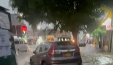 New York's Queens area flooded after severe thunderstorms