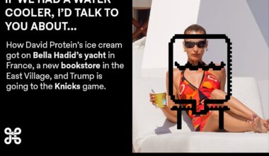 How did David Protein's ice cream get on Bella Hadid's yacht?