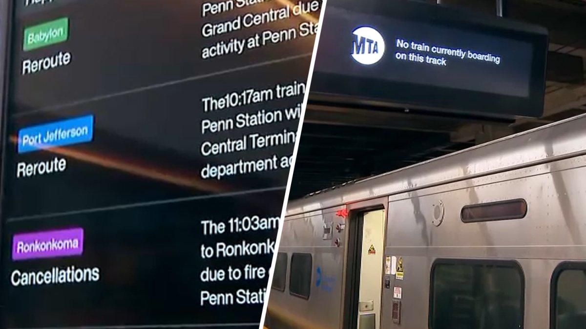 NY Penn track fire prompts LIRR train cancellations, delays, reroutes – NBC New York