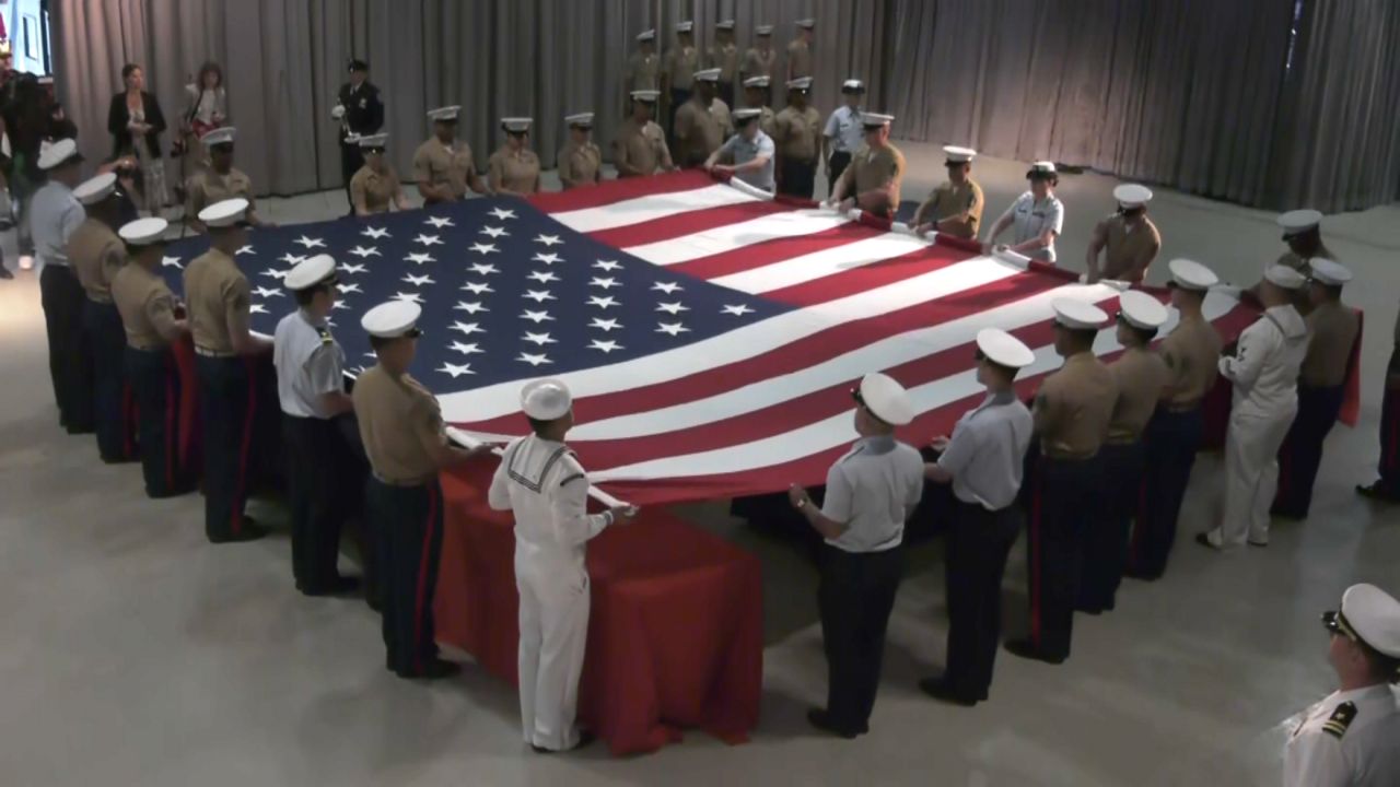Flag unfurling