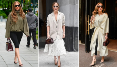 Jennifer Lopez had 3 outfit changes during her NYC outing, and each one brought a completely different fashion mood