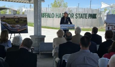 Gov. Kathy Hochul in Buffalo on May 21, 2026. (Spectrum News 1/Kurt Vogt Photo)