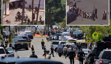 3 dead, including hero security guard, after two teen gunmen open fire at San Diego mosque before killing selves