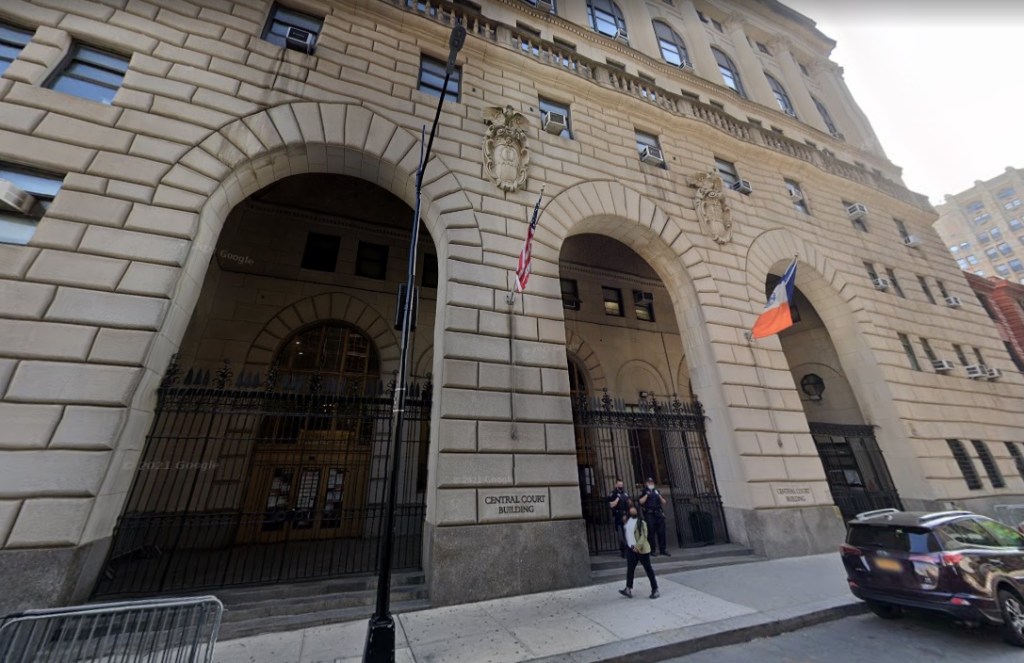 Exterior of the Kings County Criminal Court in Brooklyn.