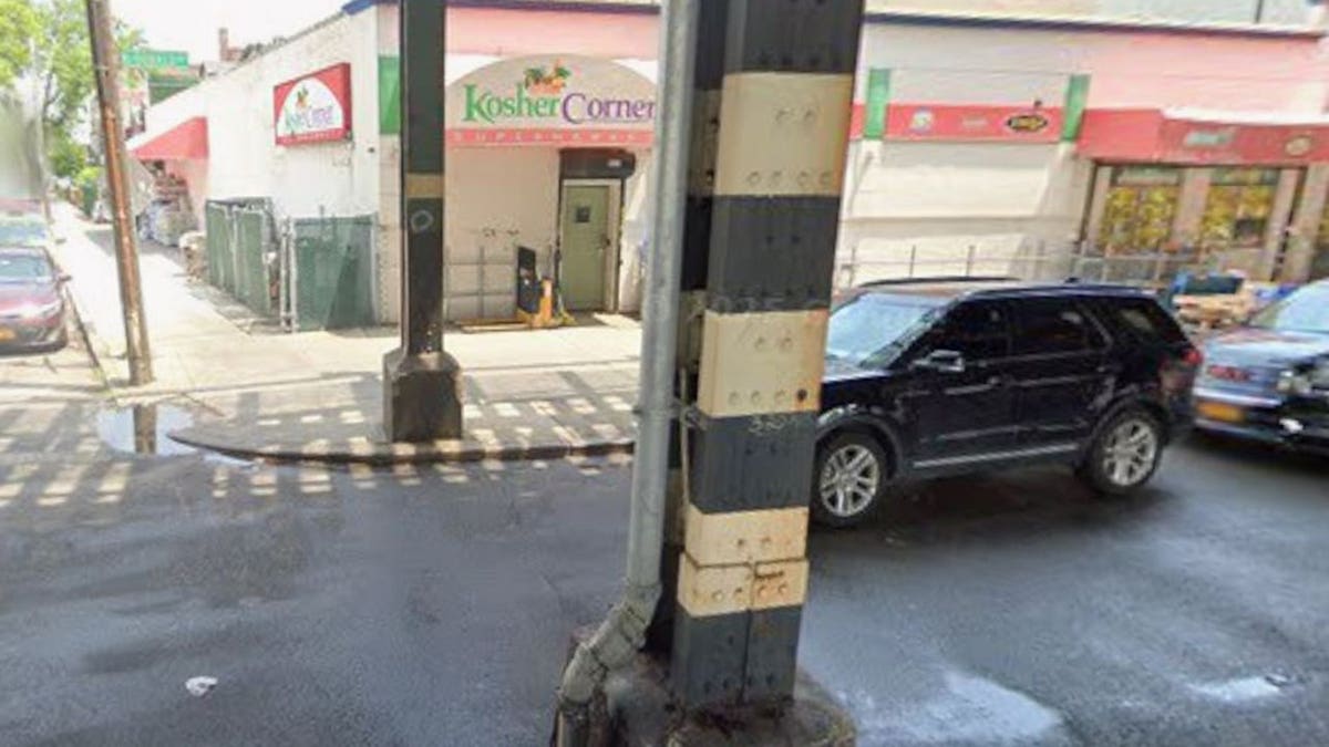 View of where the manhole is located
