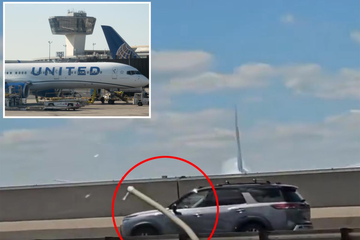 United plane strikes light pole, tractor-trailer while landing at Newark Airport: officials