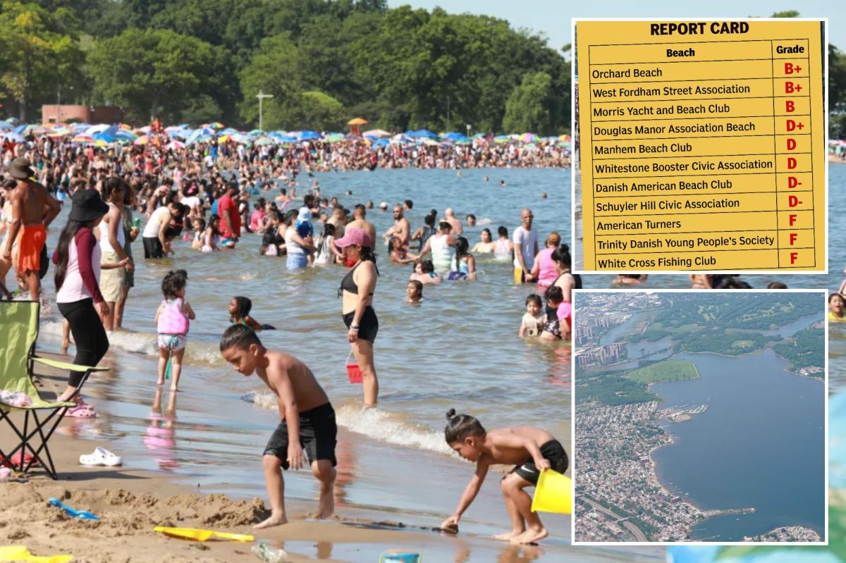 NYC's cleanest and filthiest Long Island Sound beaches revealed in report card