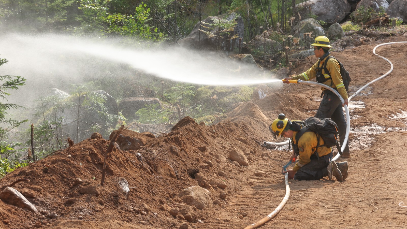 Update: Wildfire burning in Queens County now being held