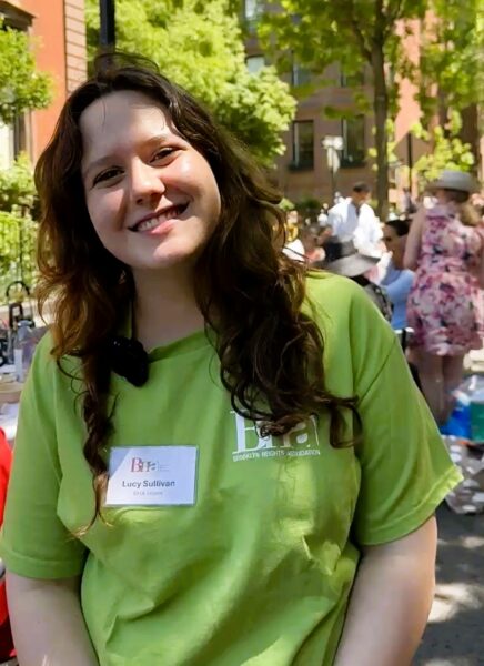 The Brooklyn Heights Association has been planning this year’s Longest Table since January, BHA intern Lucy Sullivan said. Photo: Mary Frost/Brooklyn Eagle