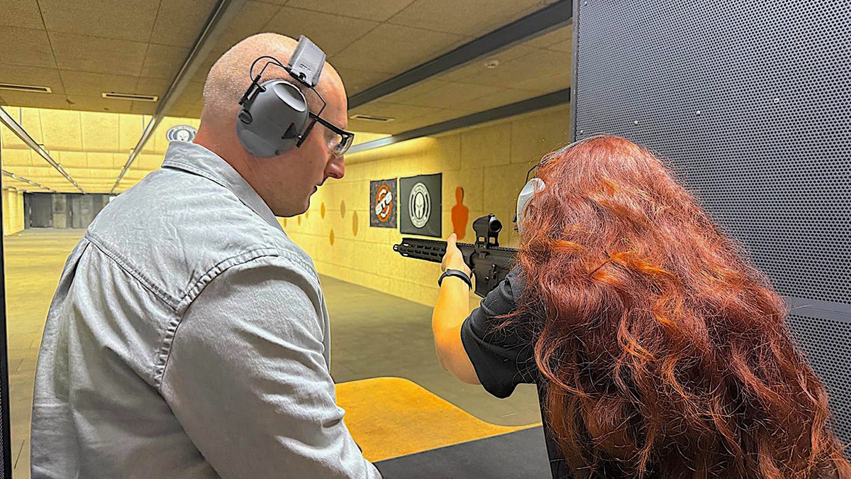 Shooting range in Lviv, Ukraine.