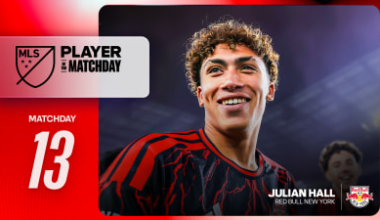 Red Bull New York: Julian Hall named Player of the Matchday