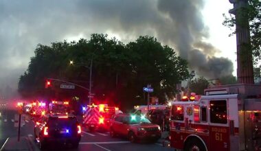 Mott Haven deli goes up in flames in the Bronx as dozens of firefighters respond
