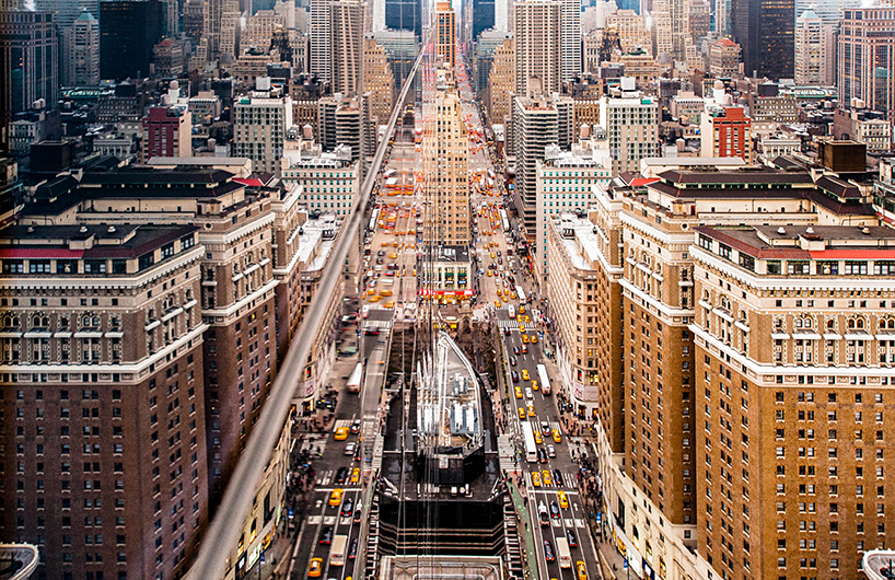 photo series distorts manhattan’s cityscape through fractured glass reflections - 1