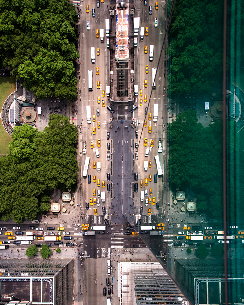photo series distorts manhattan’s cityscape through fractured glass reflections - 4