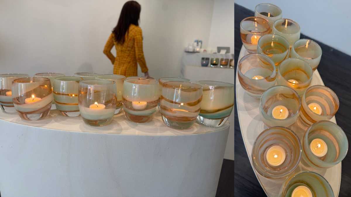 glassybaby's New Yorker collection, available at the pop-up.