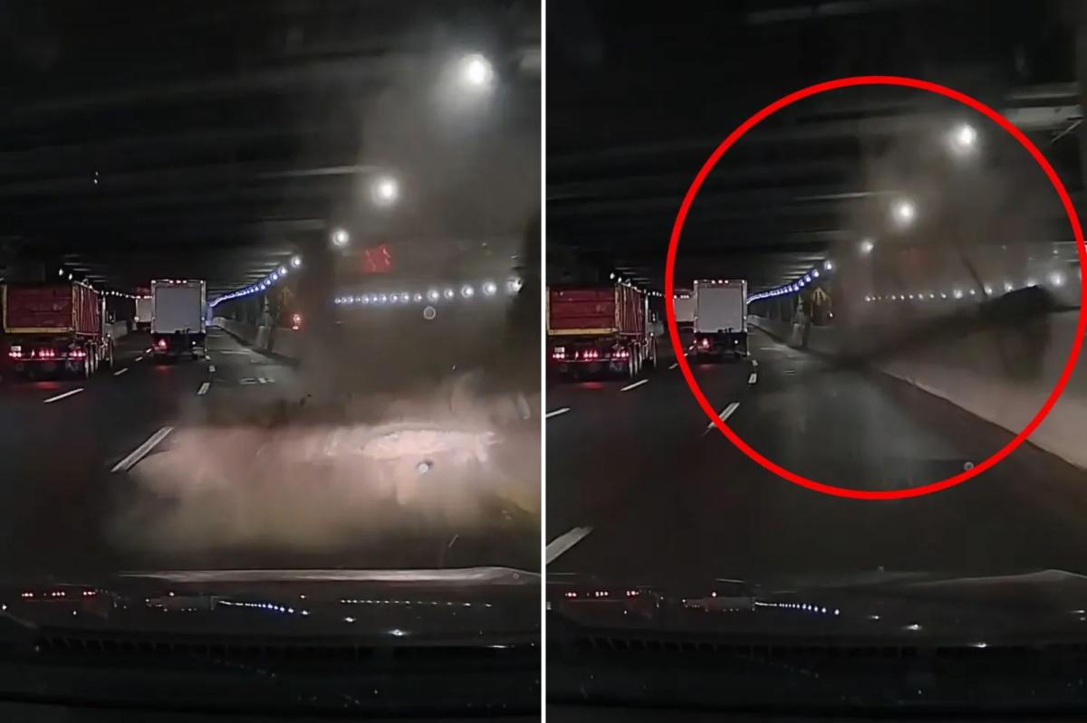 Massive piece of debris falls in NYC tunnel, leaving driver inches away from death