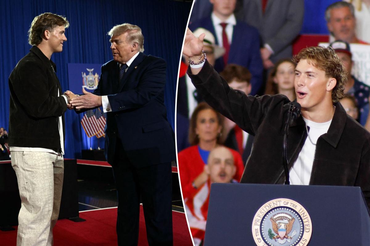 Jaxson Dart's Trump rally decision was a messy Giants reminder