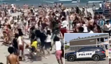 Rhode Island beach chaos leads to three stabbed, 11 arrested