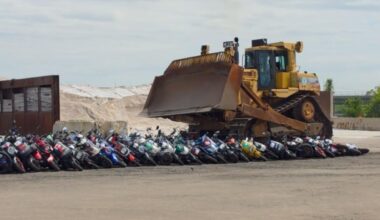 Hundreds of illegal mopeds seized by NYPD crushed as warning to dangerous scofflaws: 'Zero tolerance'