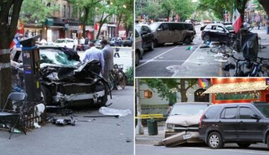 Out-of-control NYC driver plows into group of men on sidewalk, killing 2