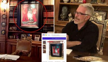 Lewd painting that hung over Jeffrey Epstein's desk appears in NYC home hits eBay