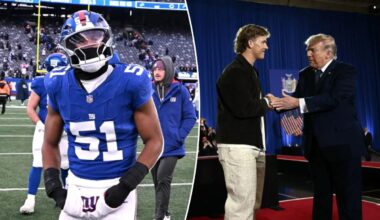 Abdul Carter, Jaxson Dart 'spoke as men' after Trump rally sparks Giants drama