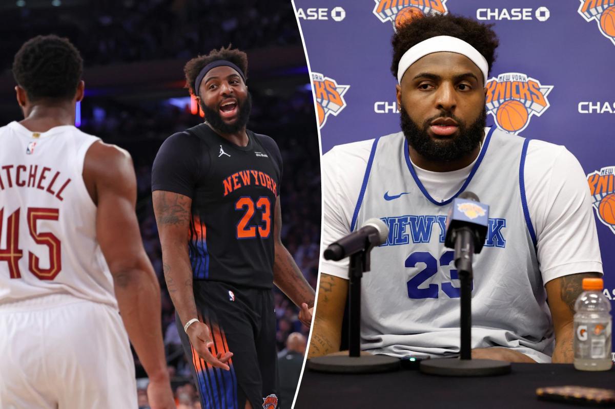 Knicks' Mitchell Robinson thanks supporters for 'love' after broken pinky