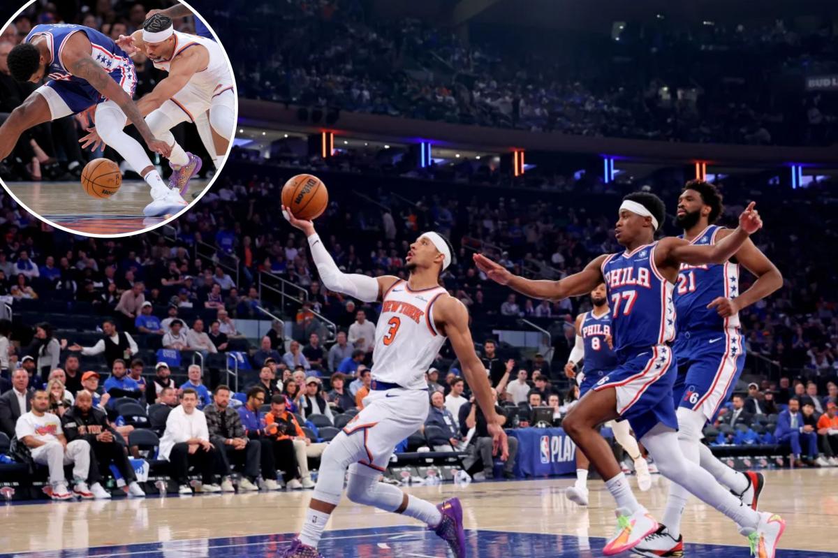 Josh Hart torments 76ers in his unique way as Knicks cruise in Game 1