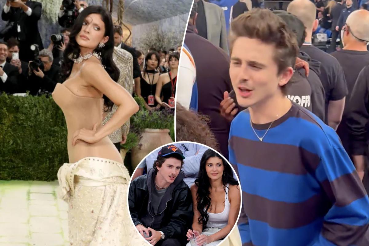 Timothee Chalamet hits Knicks playoff game as Kylie Jenner goes nude at Met Gala