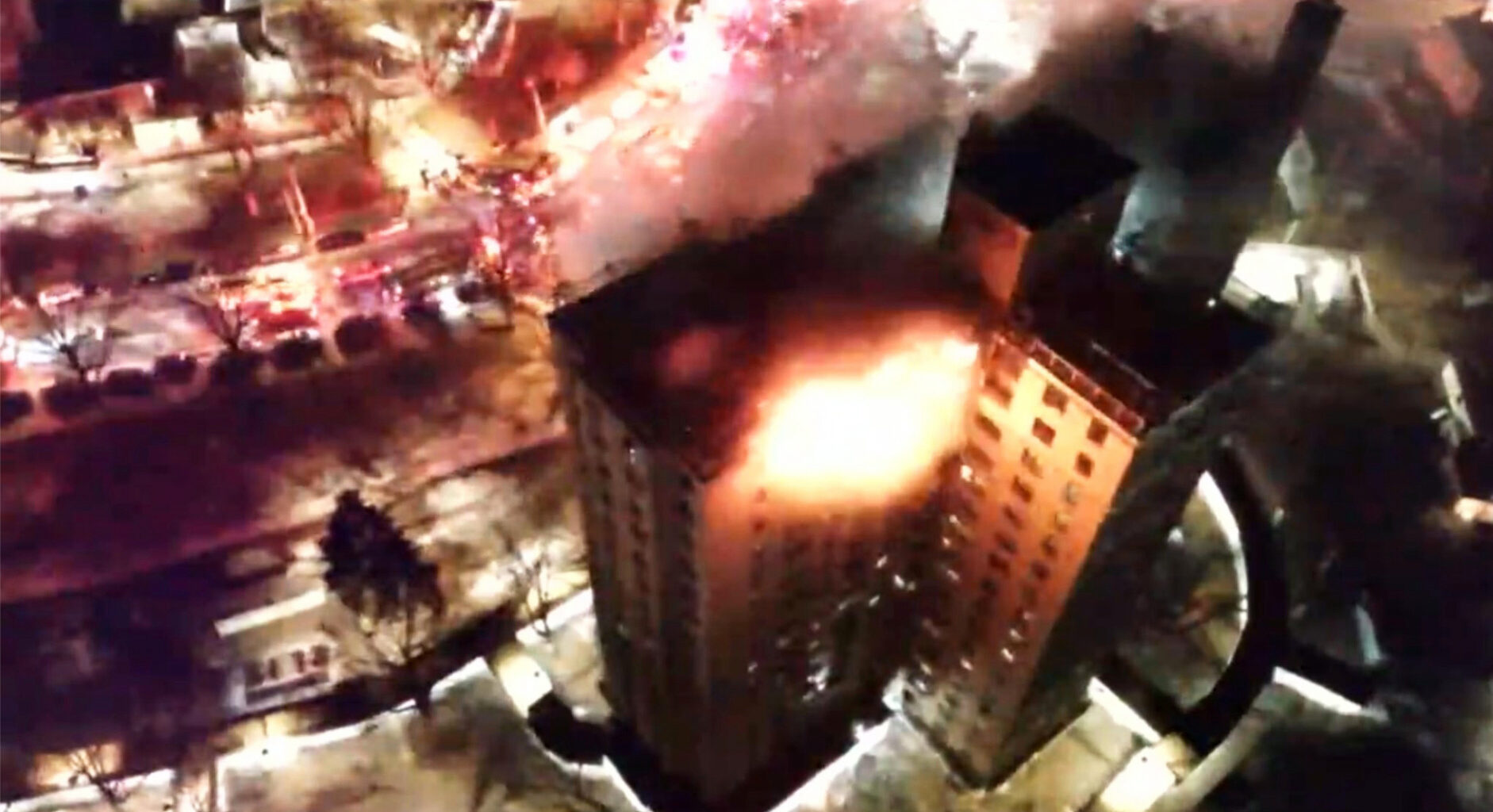 Massive Explosion at NYC Home Sends Police Officers Flying