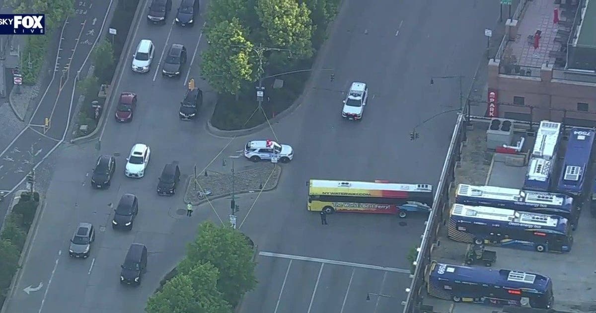 Parts of West Side Highway closed after bus hits cyclist