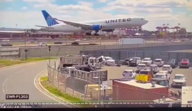 New surveillance video shows United jet hit truck on NJ Turnpike – NBC New York
