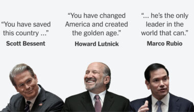 How Trump’s Cabinet Speaks to Him: Praise, Accolades and Lots of Criticizing Opponents