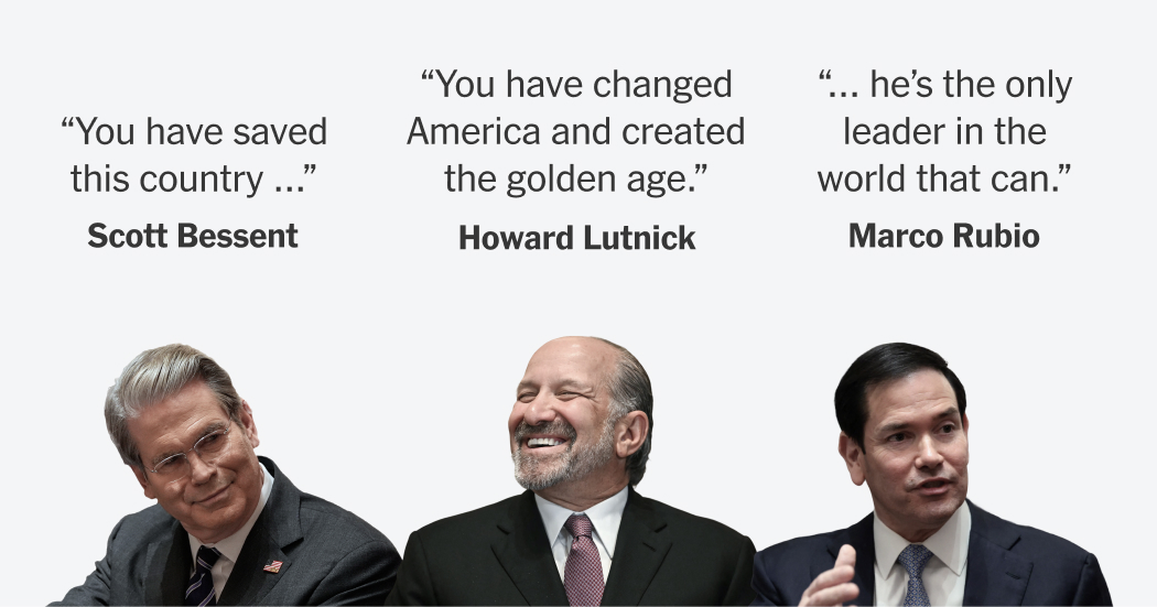 How Trump’s Cabinet Speaks to Him: Praise, Accolades and Lots of Criticizing Opponents