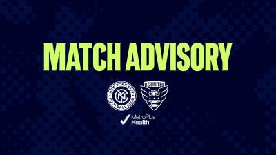 Match Advisory | New York City FC vs. DC United, 5/3