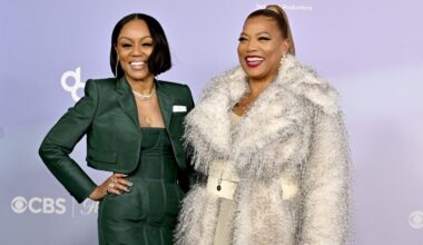 Eboni Nichols and Queen Latifah attend the 52nd American Music Awards at MGM Grand Garden Arena on May 25, 2026 in Las Vegas, Nevada.