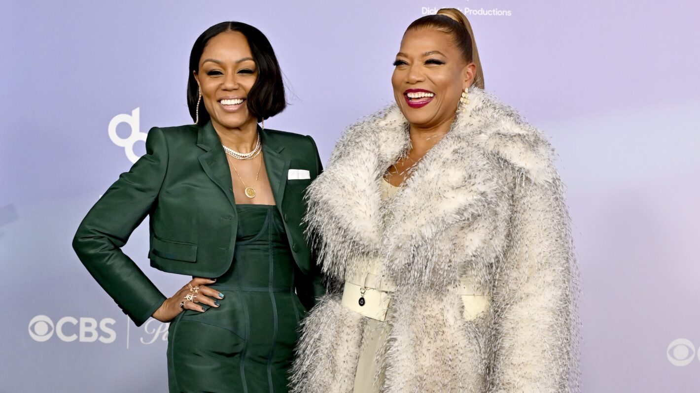 Eboni Nichols and Queen Latifah attend the 52nd American Music Awards at MGM Grand Garden Arena on May 25, 2026 in Las Vegas, Nevada.