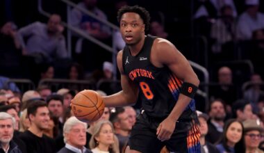 Knicks' OG Anunoby (hamstring) full participant in practice