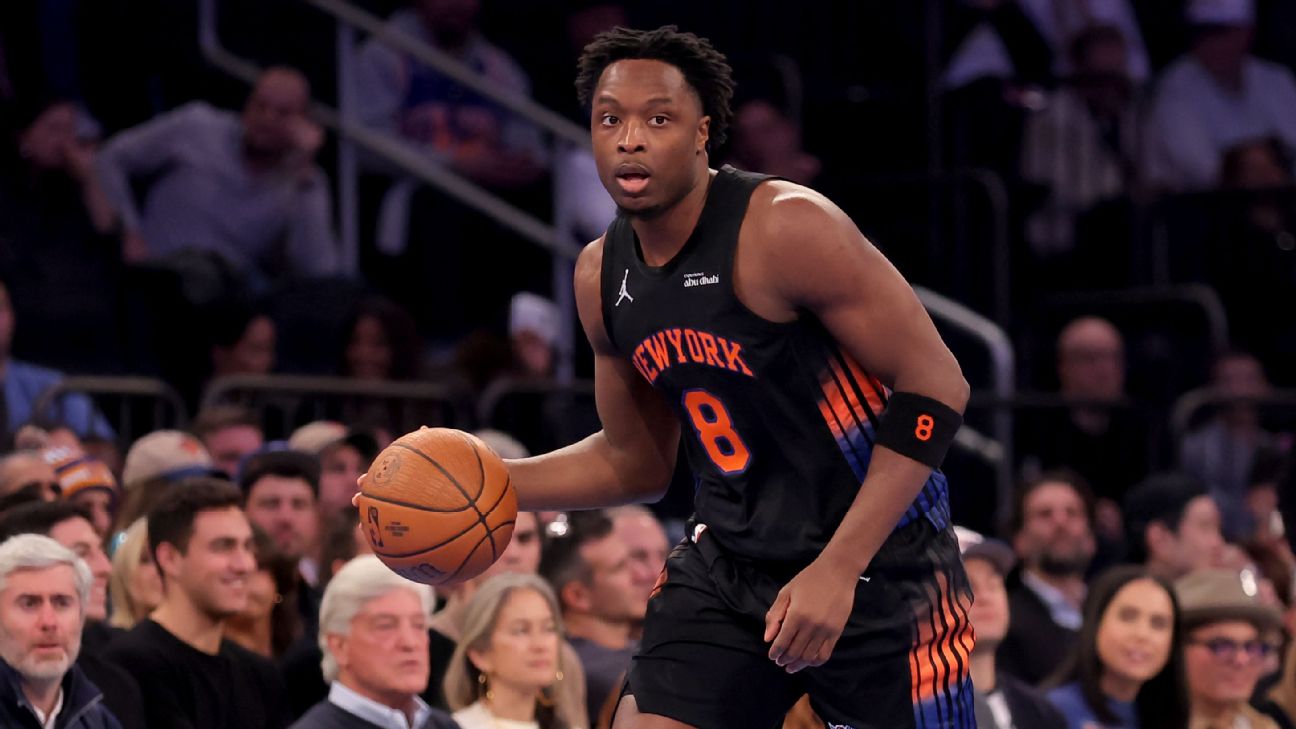 Knicks' OG Anunoby (hamstring) full participant in practice